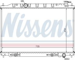 Nissens 68712 - RADIADOR NISSAN MURANO(Z50)(04-)3.5