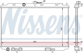 Nissens 68718 - RADIADOR NISSAN ALMERA TINO(V10)(00