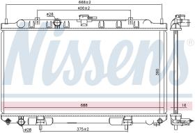 Nissens 68740 - RADIADOR NISSAN ALMERA(N16)(00-)1.5