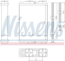 Nissens 72050 - CALEFACTOR DODGE COLT (92-)1.5 I 16