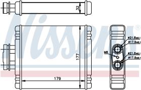 Nissens 73654 - CALEFACTOR VOLKSWAGEN POLO  SEDAN (