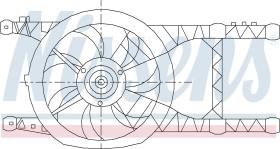 Nissens 85485 - VENTILADOR RENAULT LAGUNA I(94-)2.0