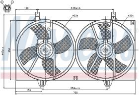 Nissens 85526 - VENTILADOR NISSAN ALMERA(N16)(00-)1
