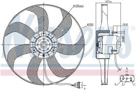 Nissens 85725 - VENTILADOR SEAT TOLEDO II(1M2)(98-)