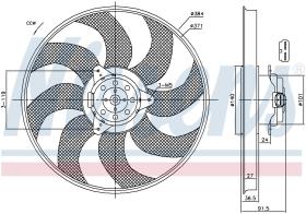 Nissens 85794 - VENTILADOR RENAULT KANGOO I(98-)1.5