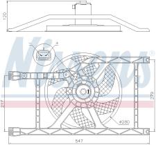 Nissens 85920 - VENTILADOR FIAT 500(312)(07-)1.2 I