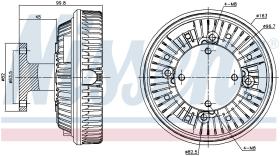 Nissens 86054 - VENTILADOR CLUTCH VOLVO FL  6(85-)1