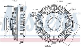 Nissens 86072 - VENTILADOR CLUTCH MERCEDES MK(87-)1