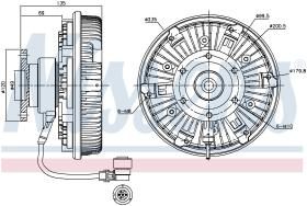 Nissens 86077 - VENTILADOR CLUTCH MERCEDES ACTROS M