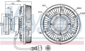 Nissens 86081 - VENTILADOR CLUTCH VOLVO FM-12(98-)3