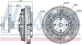 Nissens 86091 - VENTILADOR CLUTCH MERCEDES ATEGO(98