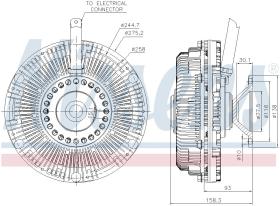 Nissens 86182 - VENTILADOR CLUTCH DAF CF(13-)410