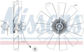 Nissens 86211 - VENTILADOR CLUTCH SCANIA P-.G-.R-.S