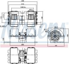Nissens 87194 - VENTILADOR HAB.MERCEDES ACTROS MP1(