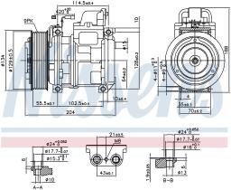 Nissens 890023 - COMPRESOR MERCEDES ATEGO(98-)2523.2