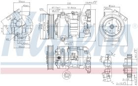 Nissens 890044 - COMPRESOR RENAULT MEGANE III(08-)1.