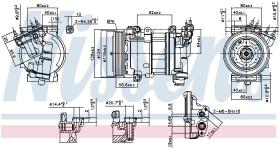Nissens 890051 - COMPRESOR CITROEN BERLINGO(B9)(08-)