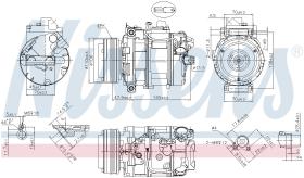 Nissens 890073 - COMPRESOR BMW 6 E63-E64 (04-) 635 D
