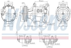 Nissens 890079 - COMPRESOR TOYOTA YARIS/ECHO I(#P10)