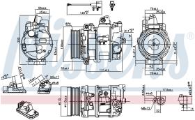 Nissens 890082 - COMPRESOR RANGE ROVER SPORT(L320)(0