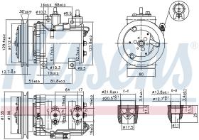 Nissens 890147 - COMPRESOR HYUNDAI HEAVY DUTY MACHIN