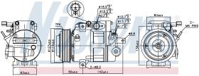 Nissens 890175 - COMPRESOR HYUNDAI IX55(08-)3.0CRDI