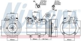 Nissens 890182 - COMPRESOR HYUNDAI TERRACAN(HP)(01-)