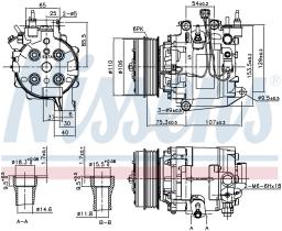 Nissens 890195 - COMPRESOR HONDA CIVIC IX(FK)3-5 DOO