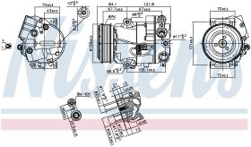 Nissens 890259 - COMPRESOR VAUXHALL MERIVA B(10-)1.3