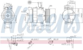 Nissens 89030 - COMPRESOR MERCEDES T2 VARIO W 670(9