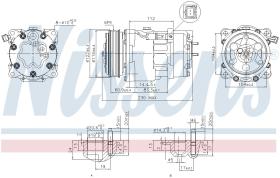 Nissens 89032 - COMPRESOR PEUGEOT 406 COUPE (8C) (9