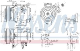 Nissens 890332 - COMPRESOR TOYOTA PREVIA/ESTIMA(R3#.