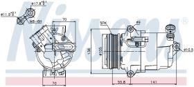 Nissens 89038 - COMPRESOR VAUXHALL ASTRA H(04-)1.6