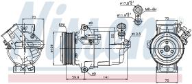 Nissens 89041 - COMPRESOR VAUXHALL ASTRA H(04-)1.9