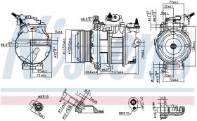 Nissens 890419 - COMPRESOR FORD FOCUS III(CB8.CEW)(1