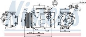 Nissens 89047 - COMPRESOR CITROEN DISPATCH I(22_)(9