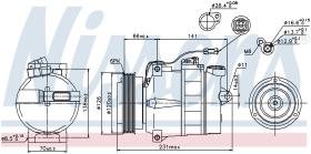 Nissens 89054 - COMPRESOR VOLKSWAGEN PASSAT B5(3B2.