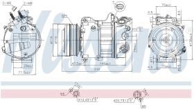 Nissens 890585 - COMPRESOR RANGE ROVER IV(LG)(12-)3.