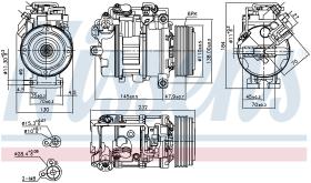 Nissens 890628 - COMPRESOR BMW 1 E81-E82-E87-E88(04-