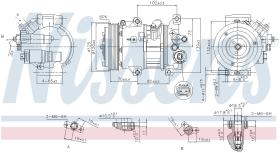 Nissens 890650 - COMPRESOR TOYOTA AURIS(E18#)(12-)1.