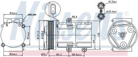 Nissens 89068 - COMPRESOR FORD CONTOUR(95-)2.5 I V6