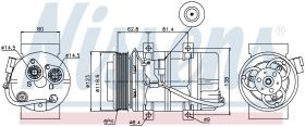 Nissens 89069 - COMPRESOR VOLVO S80 I (TS, XY) (98-