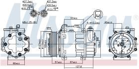 Nissens 890699 - COMPRESOR FORD FIESTA V(CBK)(01-)1.