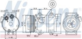 Nissens 89070 - COMPRESOR VOLVO S60(00-)2.4 GAS