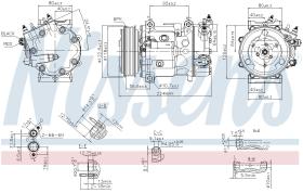Nissens 890744 - COMPRESOR PEUGEOT 307 (3_) (00-) 1.