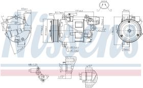 Nissens 89086 - COMPRESOR BMW-BRILLIANCE 3 E90 318I