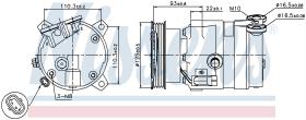 Nissens 89106 - COMPRESOR VAUXHALL CORSA B(93-)1.4