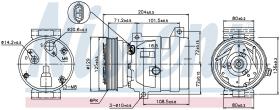 Nissens 89121 - COMPRESOR RENAULT MEGANE I(95-)1.6