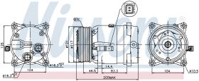 Nissens 89122 - COMPRESOR CITROEN C5(DC.DE)(00-)2.0