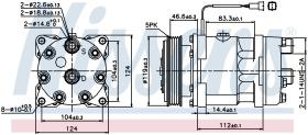 Nissens 89171 - COMPRESOR CITROEN BX(XB)(82-)1.9 I